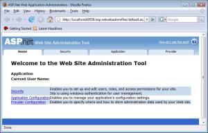 Website administration